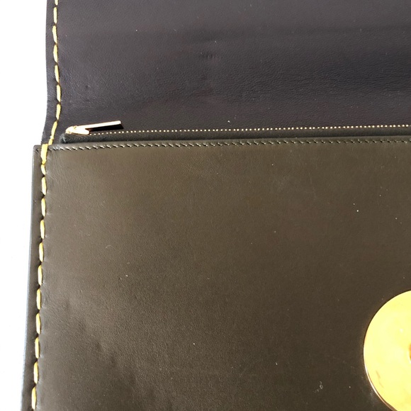 NWT Céline Leather Clutch with Flap - Picture 6 of 7